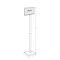 Azar Displays 11" x 7" Pedestal Two-Sided Sign Holder Stand on Square Metal Base 300862 - alternate 3